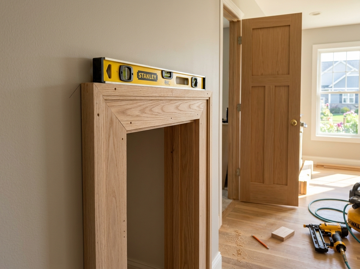 Precision carpentry and baseboard molding work